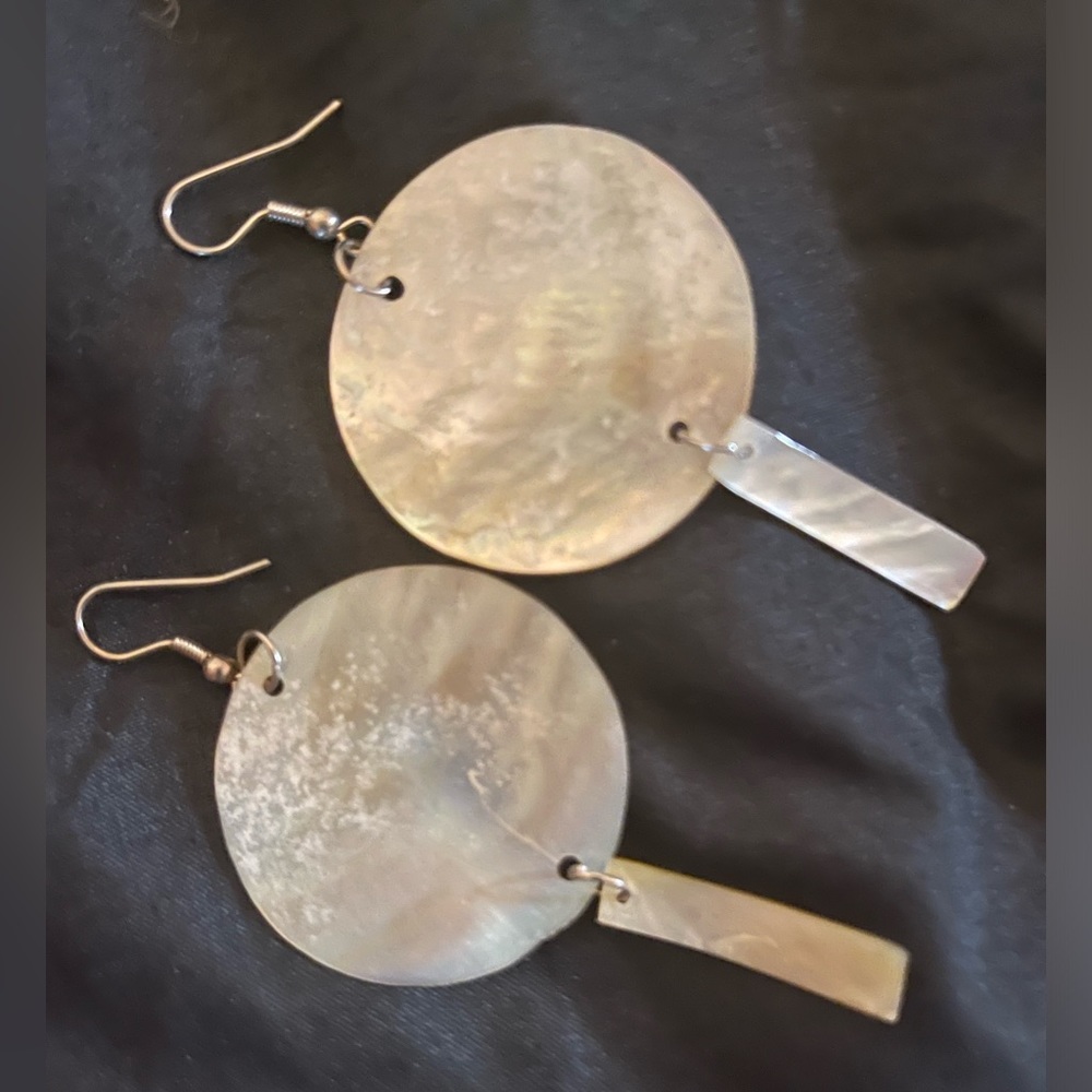New handcrafted seashell earrings